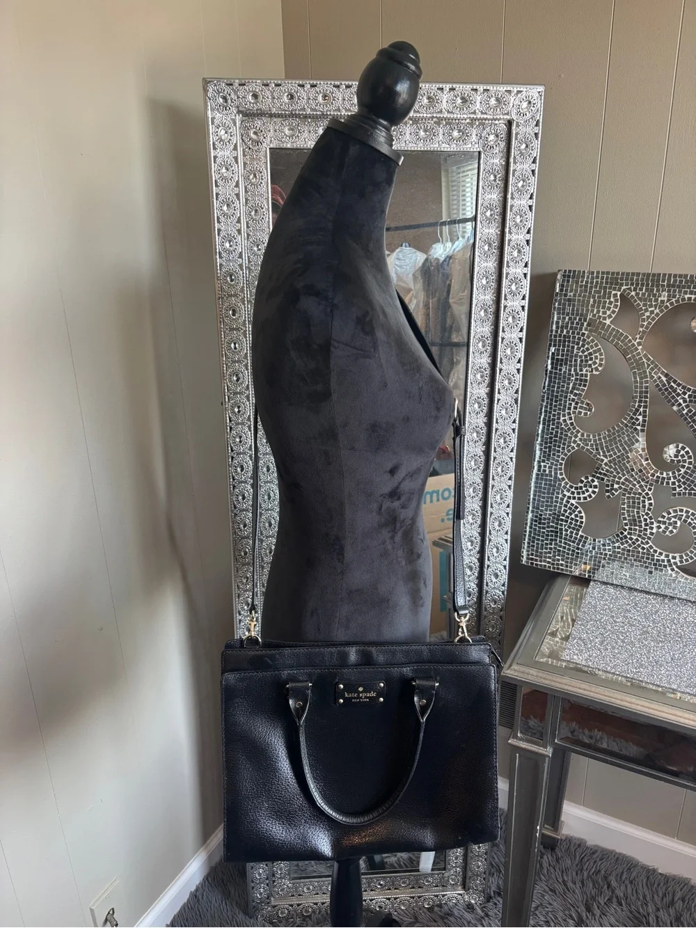 ⭐️Kate Spade Black Leather Satchel Bag